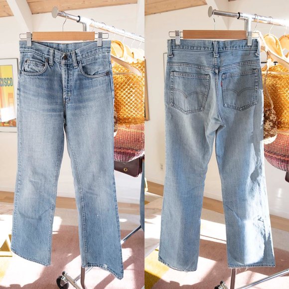 Vintage Levi's 517 Light Wash Denim High Waisted Bootcut Jeans // Size 26 X 29 - Picture 10 of 11